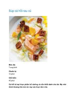 Tài liệu Súp cá hồi rau củ ppt