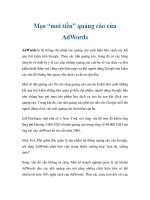 Tài liệu Mẹo “moi tiền” quảng cáo của AdWords pdf