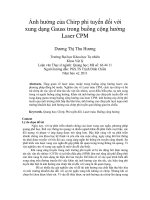 Ảnh hưởng của chirp phi tuyến đối với xung dạng gauss trong buồng cộng hưởng laser CPM