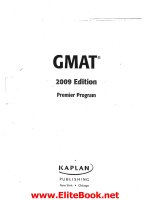 gmat premier program 2009 edition