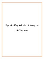 Tài liệu Đọc báo tiếng Anh của các trang tin tức Việt Nam. docx
