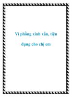 Tài liệu Ví phồng xinh xắn, tiện dụng cho chị em potx