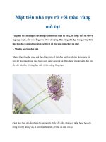 Tài liệu Mặt tiền nhà rực rỡ với màu vàng mù tạt docx