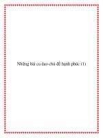 Tài liệu Chọn lọc bài ca dao chủ đề hạnh phúc tình yêu ppt