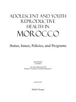 Tài liệu Adolescent and Youth Reproductive Health In Morocco doc
