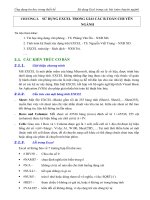 Tài liệu Ứng dụng tin học trong thiết kế _ Sử dụng Excel trong các bài toán chuyên ngành doc