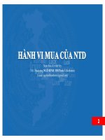 Tài liệu Hành vi mua của người tiêu dùng ppt