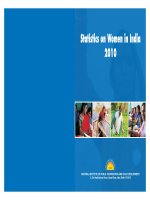 Tài liệu Statistics on Women in India 2010 doc
