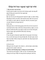 Tài liệu Giúp trẻ học ngoại ngữ tại nhà potx