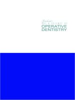 Tài liệu The Art and Science of Operative Dentistry presents FOURTH EDITION ppt