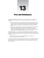 Tài liệu PERL AND DATABASES doc