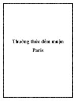 Tài liệu Thưởng thức đêm muộn Paris pot