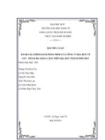 đánh giá chính sách phân phối của công ty bia huế về sản   phẩm bia huda chai trên địa bàn thành phố huế