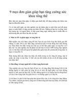 Tài liệu 9 mẹo đơn giản giúp bạn tăng cường sức khỏe tổng thể pdf