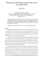 Tách dòng và biểu hiện cecropin trong các hệ vector khác nhau