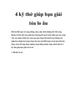 Tài liệu 4 kỹ thở giúp bạn giải tỏa lo âu docx