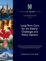 Tài liệu Long-Term Care for the Elderly: Challenges and Policy Options pptx