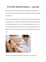 Tài liệu Trẻ bị mắc bệnh tiểu đường vì… quá sạch ppt