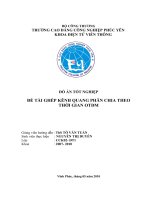 ghép kênh quang phân chia theo thời gian otdm