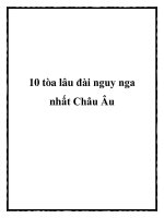 Tài liệu 10 tòa lâu đài nguy nga nhất Châu Âu potx
