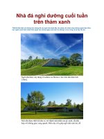 Tài liệu Nhà đá nghỉ dưỡng cuối tuần trên thảm xanh ppt