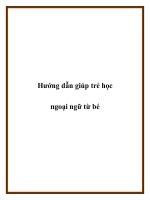 Tài liệu Hướng dẫn giúp trẻ học ngoại ngữ từ bé docx