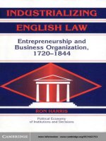 Tài liệu Industrializing English Law docx