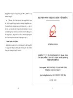 Nghiên cứu về chất lượng dịch vụ mạng IP và ứng dụng nâng cao chất lượng trong dịch vụ video conference