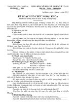 ke hoach to chuc ngoai khoa