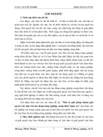 một số giải pháp nhằm giải quyết việc làm cho lao động nông nghiệp, nông thôn nghệ an