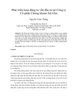 Phát triển hoạt động tư vấn đầu tư tại công ty cổ phần chứng khoán sài gòn