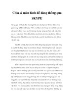 Tài liệu Chia sẻ màn hình dễ dàng thông qua SKYPE pdf