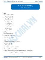 Đề kiểm tra định kỳ số 2 - 2013 - môn Toán