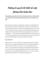 Tài liệu Những bí quyết để thiết kế một phòng tắm hoàn hảo pot