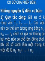 Tài liệu CƠ SỞ CỦA PHÉP ĐẾM doc
