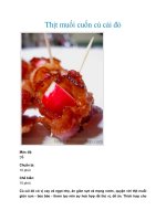 Tài liệu Thịt muối cuốn củ cải đỏ ppt