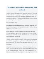 Tài liệu Chứng khoán ảm đạm dù áp dụng một loạt chính sách mới pdf