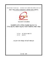 Nghiên cứu công nghệ MAN e và ứng dụng trên mạng viễn thông phú thọ