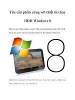 Tài liệu Yêu cầu phần cứng với thiết bị chạy HĐH Windows 8 pptx