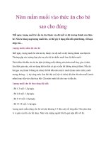 Tài liệu Nêm mắm muối vào thức ăn cho bé sao cho đúng docx