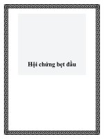 Tài liệu Hội chứng bẹt đầu ppt