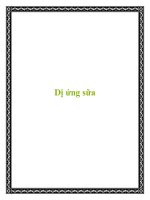 Tài liệu Dị ứng sữa docx