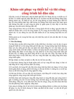 Tài liệu Khảo sát phục vụ thiết kế và thi công công trình hố đào sâu ppt