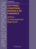 Tài liệu OPTIMAL CONTROL MODELS IN FINANCE pdf