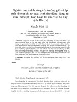 Nghiên cứu ảnh hưởng của trường gió và áp suất không khí tới quá trình dao động dâng, rút mực nước phi tuần hoàn tại khu vực bờ tây vịnh bắc bộ