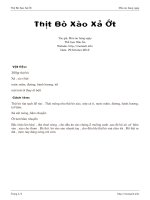 Tài liệu Thịt Bò Xào Xả Ớt pdf