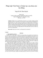 Pháp luật việt nam về hiệu lực của thỏa ước lao động