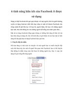 Tài liệu 6 tính năng hữu ích của Facebook ít được sử dụng doc