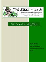 Tài liệu 200 Sales Hunting Tips pdf
