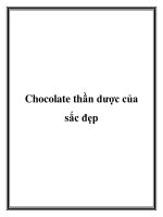 Tài liệu Chocolate thần dược của sắc đẹp doc